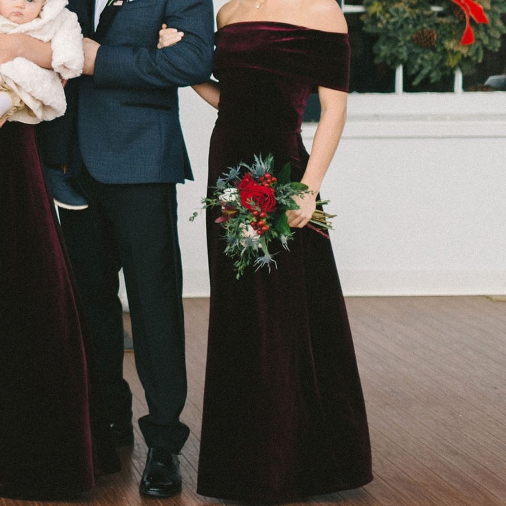 velvet Maroon Dress